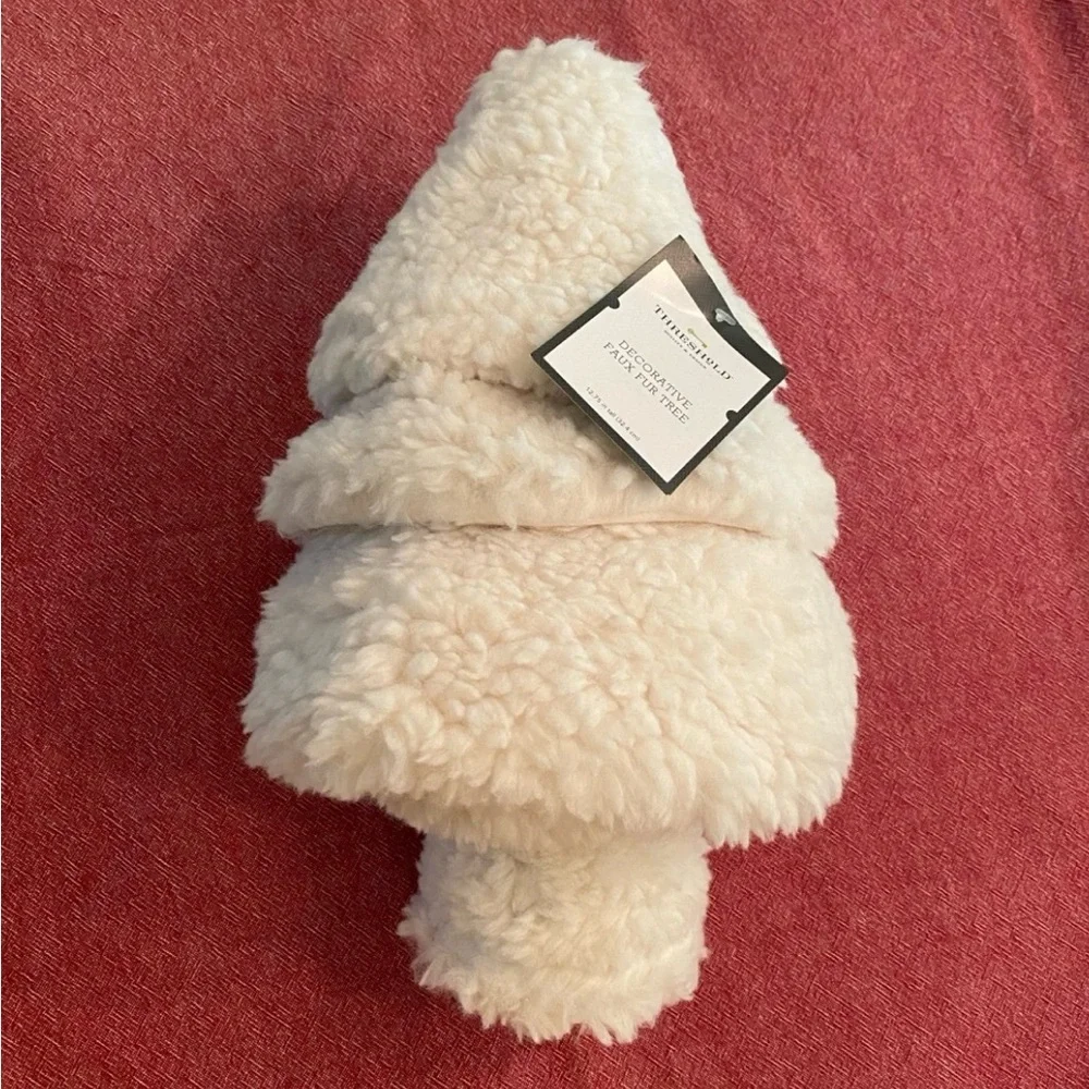 Target Threshold Decorative Faux Fur Tree Throw Pillow - Picture 3 of 3